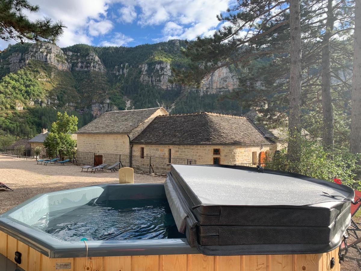 Chambre voûtée avec Bain Finlandais privé Manoir Du Charme Gorges Du Tarn Causses Quezac  Esterno foto