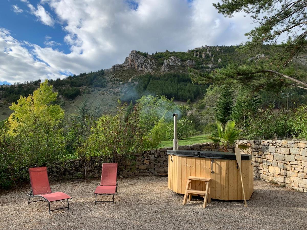 Chambre voûtée avec Bain Finlandais privé Manoir Du Charme Gorges Du Tarn Causses Quezac  Esterno foto