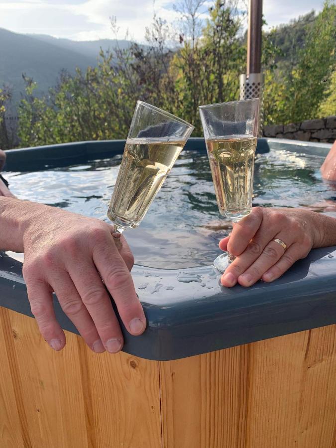 Chambre voûtée avec Bain Finlandais privé Manoir Du Charme Gorges Du Tarn Causses Quezac  Esterno foto